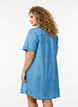 Denim shirt dress with short sleeves, Light Blue, Model image number 2