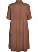 Midi shirt dress with short sleeves, Green, Packshot image number 1