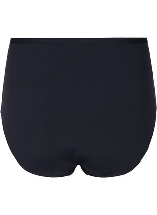 Super high-waisted knickers with lace, Black, Packshot image number 1