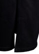 Midi denim skirt with a front slit, Black, Packshot image number 4