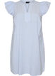 Striped cotton dress with ruffles and an A-line fit, Light Blue, Packshot image number 0