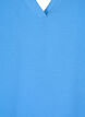 Sleeveless top with wrinkle details, Blue, Packshot image number 2
