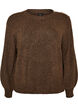 Knit blouse with button detail, Brown, Packshot image number 0