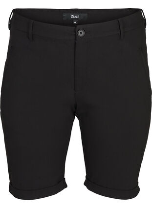 Viscose mix shorts, Black, Packshot image number 0