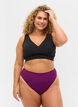 High-waisted bikini bottoms, Purple, Model image number 0