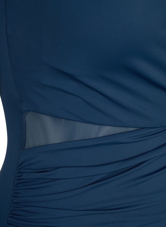 Wrap swimsuit, Blue, Packshot image number 2