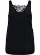 Shapewear top with lace detail, Black, Packshot image number 1