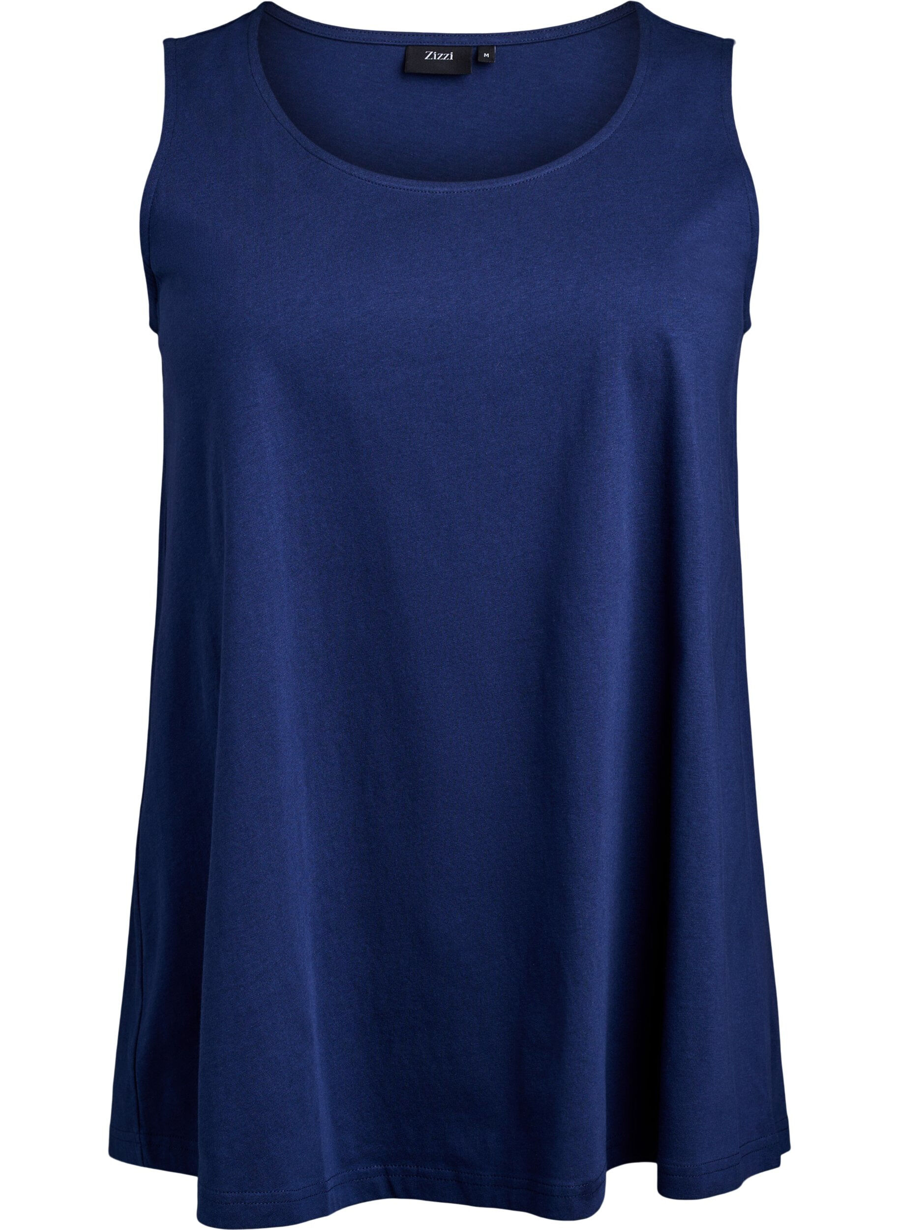 Zizzifashion Cotton top with a-shape, Blue, Packshot image number 0
