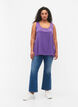 2-pack top in cotton blend, Deep Lavender/Black, Model image number 2