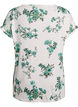 T-shirt with floral print, White, Packshot image number 1