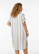 Long shirt in viscose and linen, Blue, Model image number 2