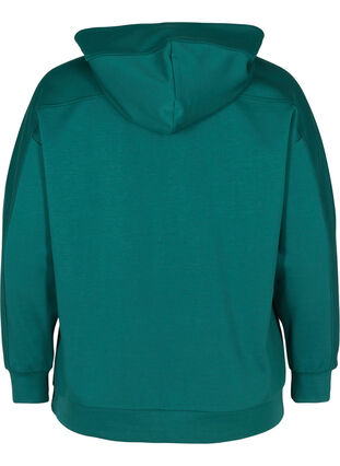 Loose-fitting hooded sweatshirt, Deep Teal, Packshot image number 1