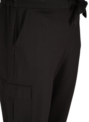 Cargo trousers with big pockets, Black, Packshot image number 2