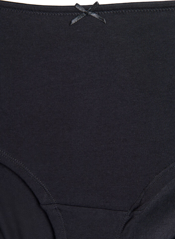 3-pack hipster knickers with lace trim, Black, Packshot image number 3