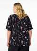 Floral blouse with short sleeves, Black, Model image number 2