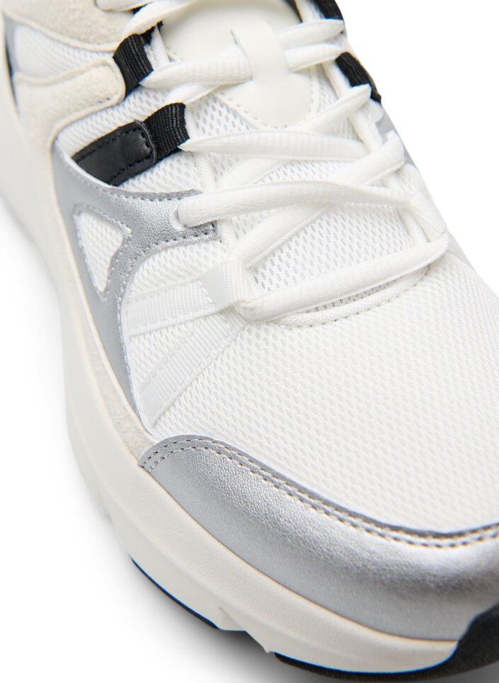 Comfortable sneakers with a shock-absorbing sole, White, Packshot image number 3