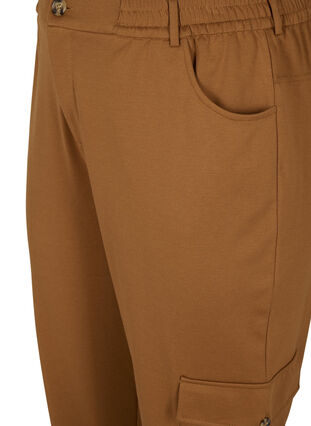 Loose trousers with elasticated trim and pockets, Rubber, Packshot image number 2
