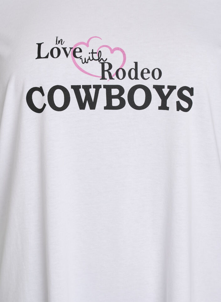 T-shirt with motif, White, Packshot image number 2