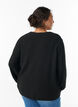 Knit cardigan with wool and buttons, Black, Model image number 2