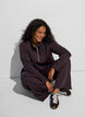 Sweatshirt with high collar and zipper, Brown, Model image number 0