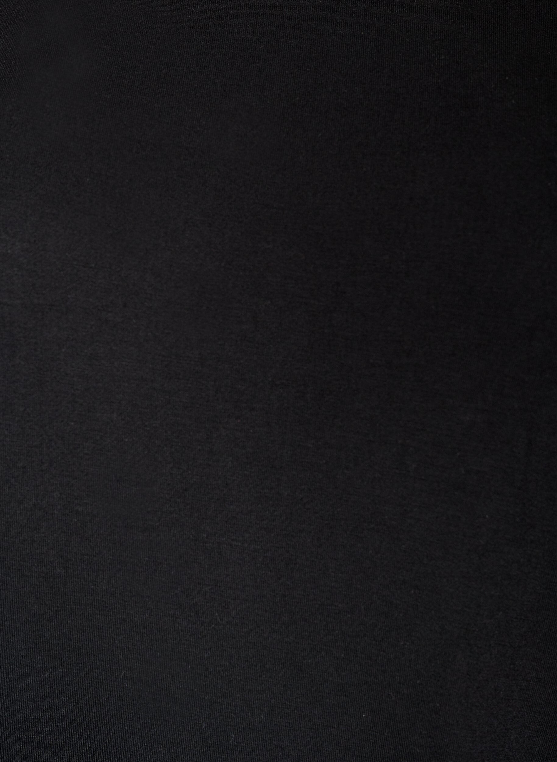 ZizzifashionJersey blouse with elbow-length balloon sleeves, Black, Packshot image number 2