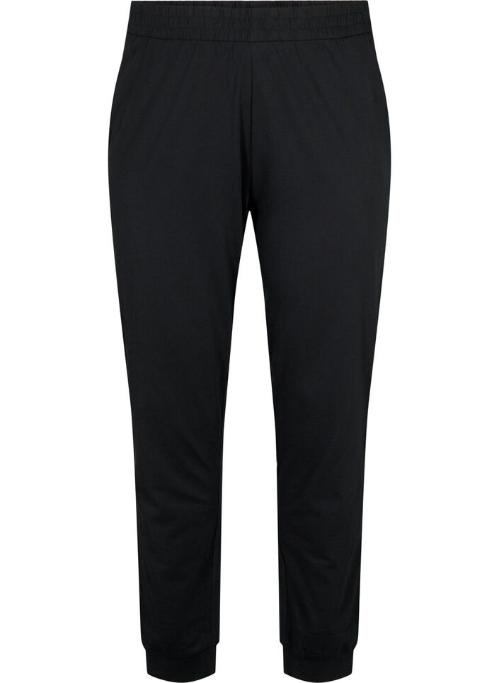 Cotton pajamas, Black, Packshot image number 0