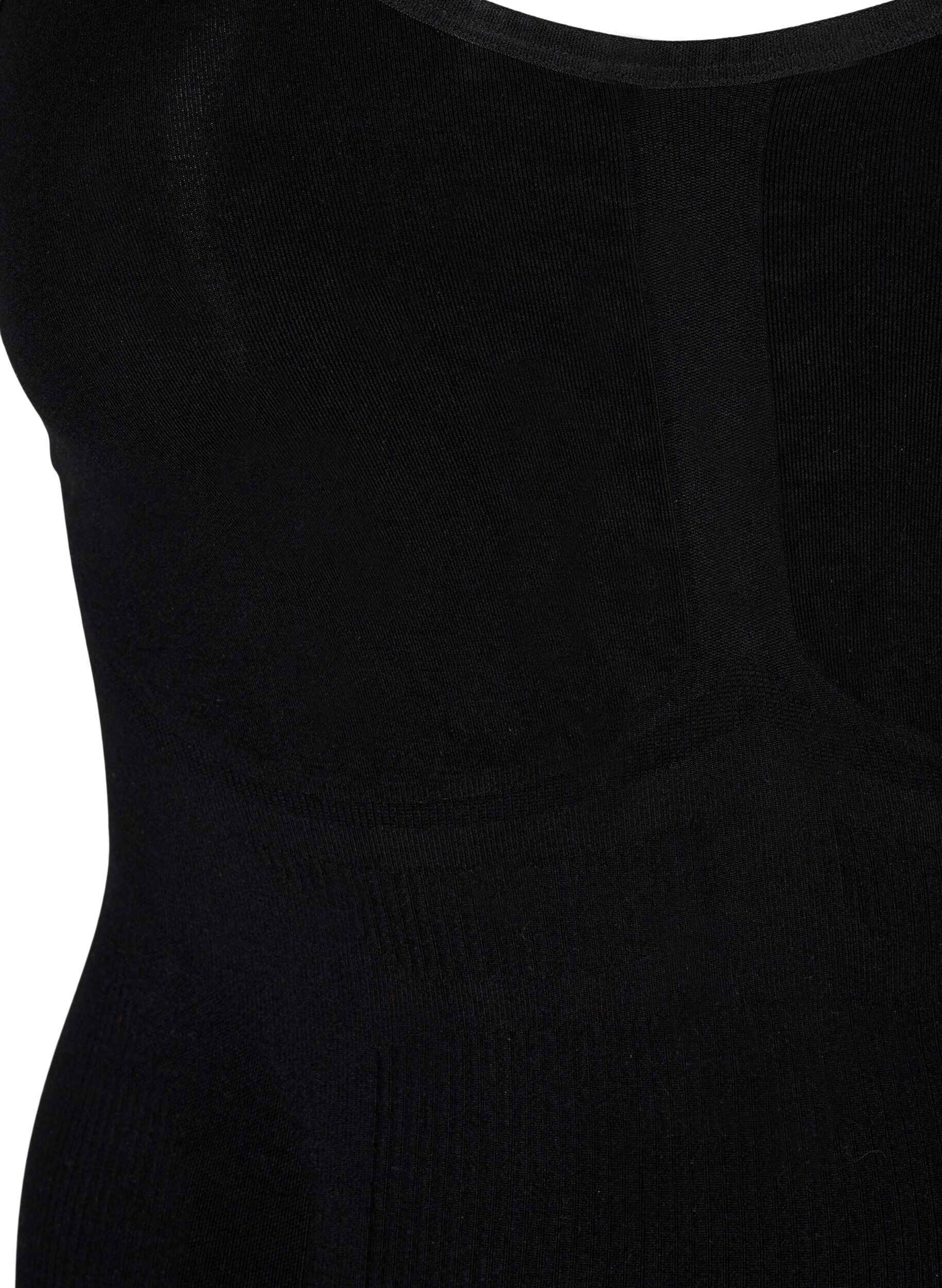 Zizzifashion Shapewear bodysuit with opening at the bottom, Black, Packshot image number 2