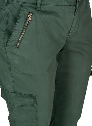 Cotton cargo pants, Darkest Spruce, Packshot image number 2