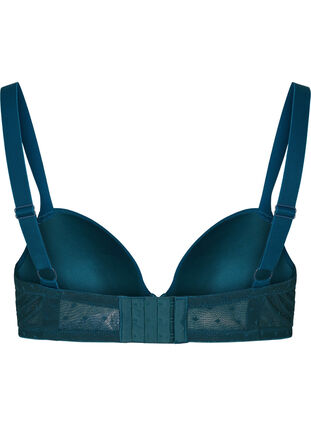Underwire Alma bra with mesh, Reflecting Pond, Packshot image number 1