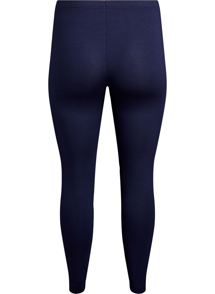 Basic leggings with extra length, Blue, Packshot image number 1