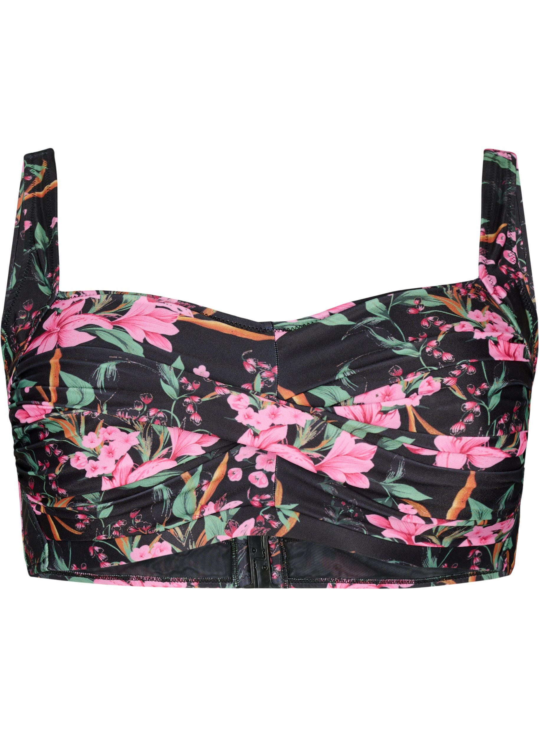 Zizzifashion Printed bikini top, Palm Leaf AOP, Packshot image number 0