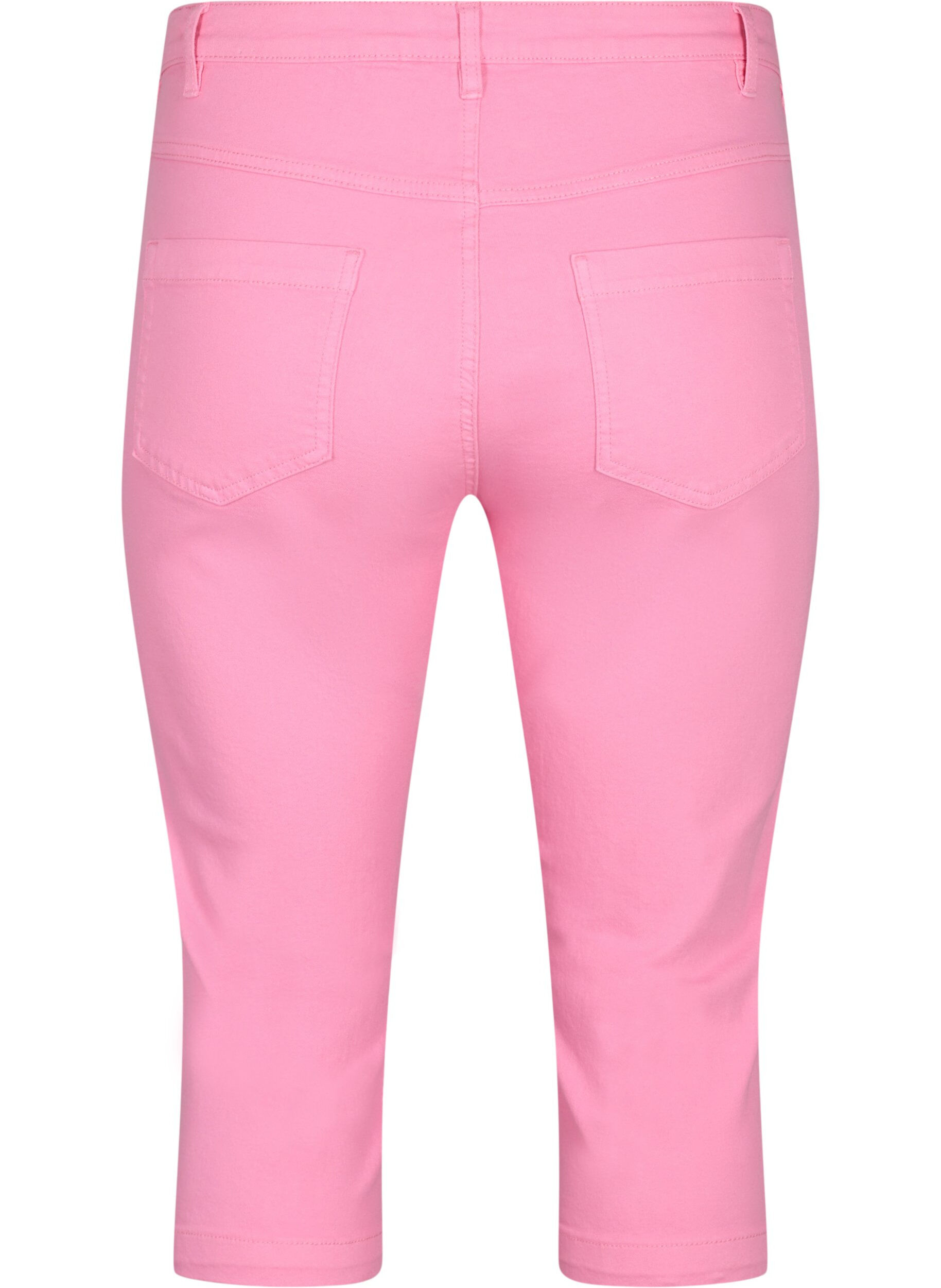 Zizzifashion Tight-fitting Emily capri trousers, Rosebloom, Packshot image number 1