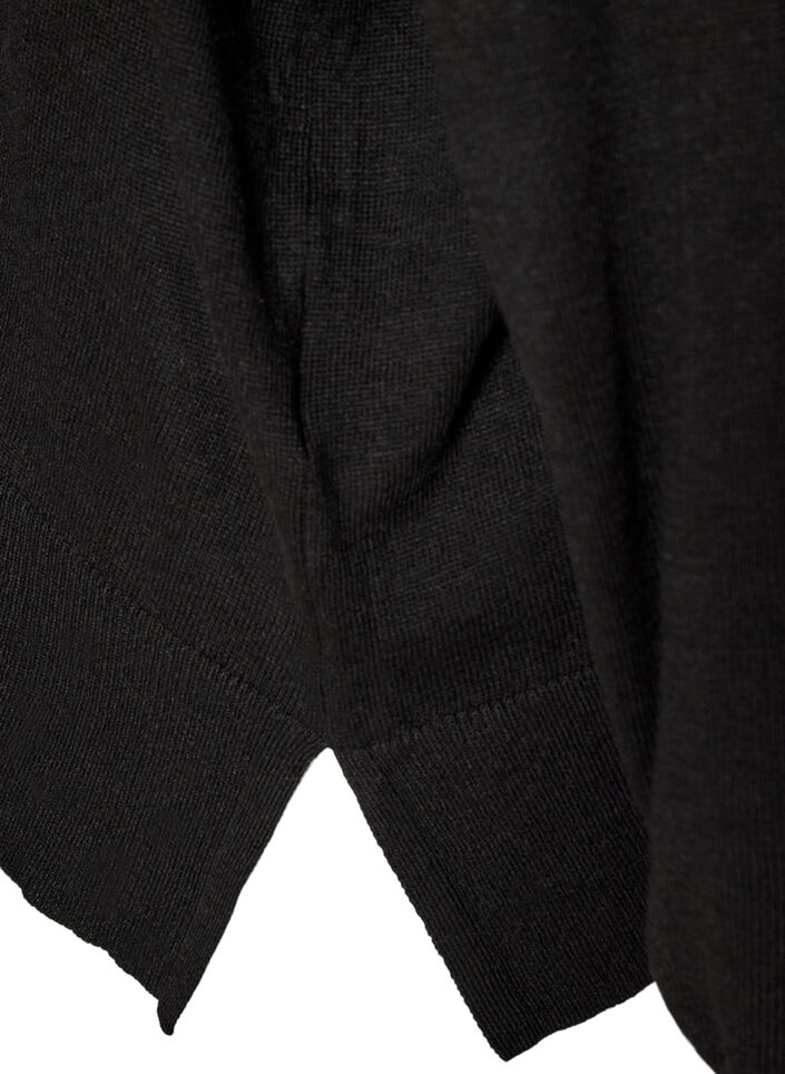 Turtleneck jumper with a loose fit, Black, Packshot image number 3