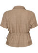 Wrap shirt with tie fastening, Brown, Packshot image number 1