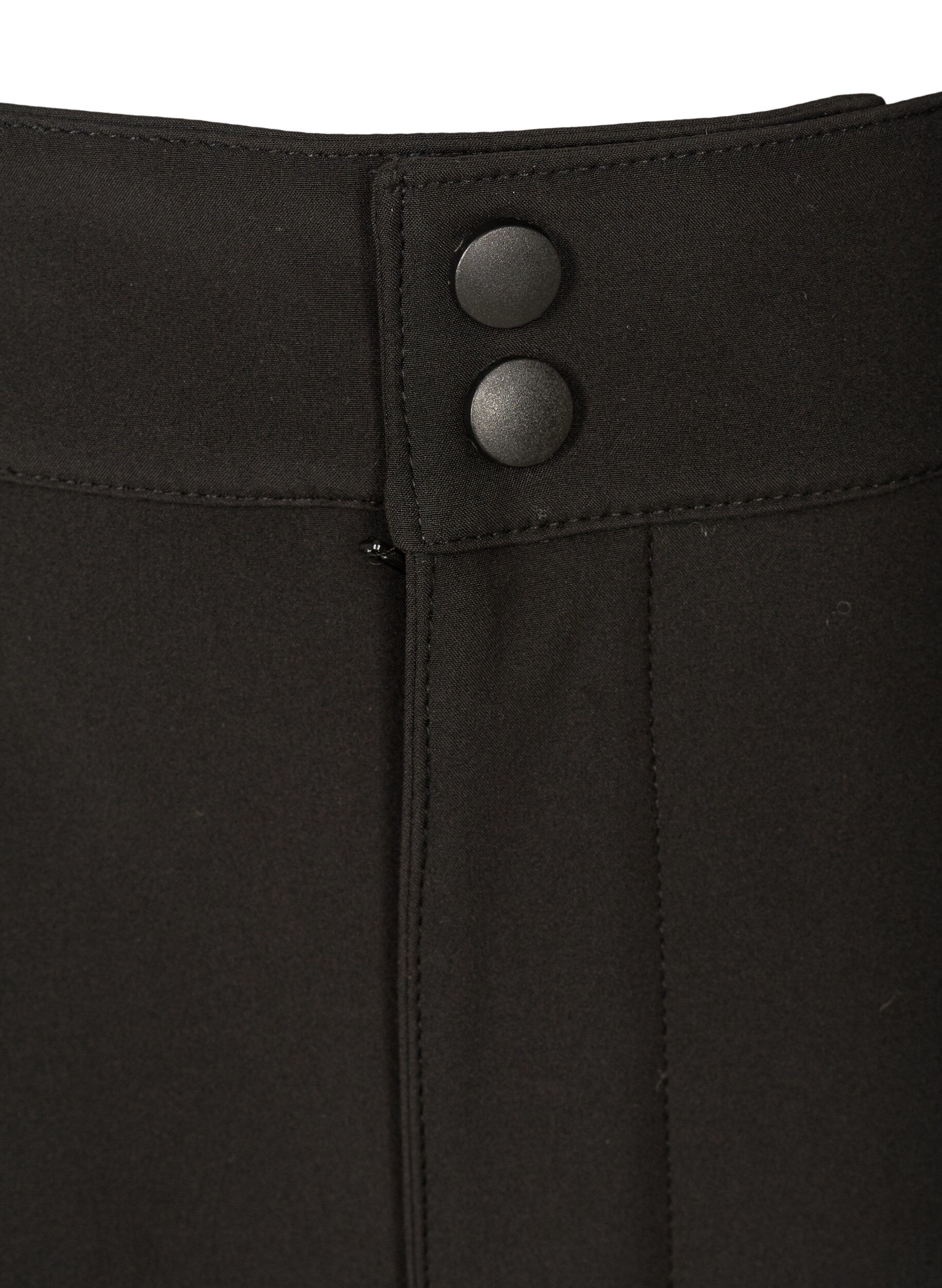 ZizzifashionSoftshell trousers with adjustable velcro, Black, Packshot image number 2