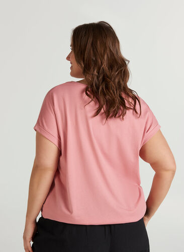Cotton mix t-shirt, Brandied Apricot Mel, Model image number 1