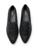 Wide fit - Loafers with glitter, Black, Packshot image number 2