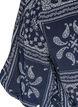 Viscose blouse with paisley print and balloon sleeves, Blue, Packshot image number 3