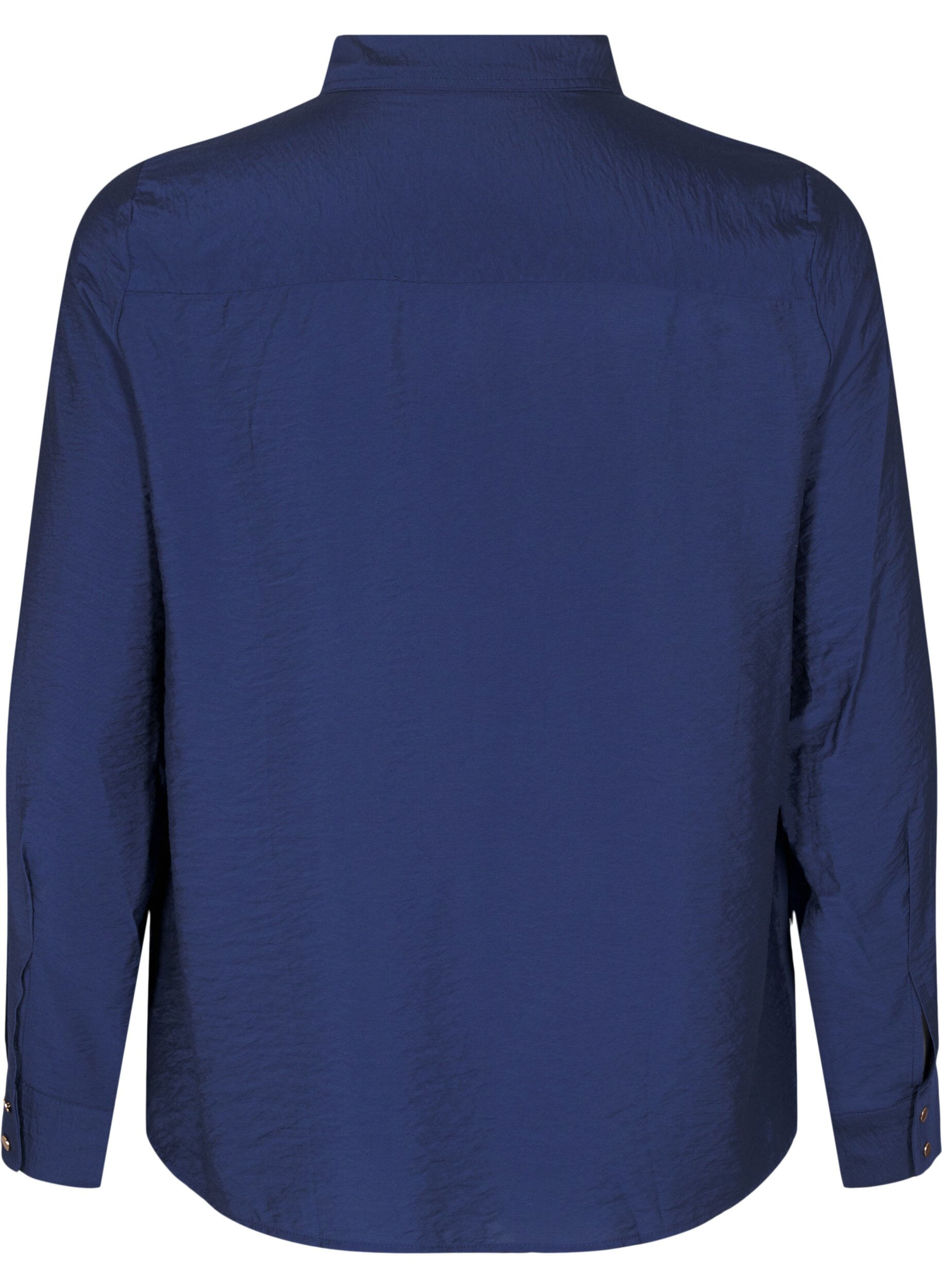 Zizzifashion Shirt with collar and chest pockets, Blue, Packshot image number 1