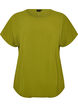 Blouse with short sleeves and a round neckline, Green, Packshot image number 0