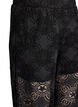 High-waisted wide-leg lace trousers, Black, Packshot image number 2