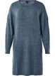Long sleeved rib knit dress, Bering Sea Mel., Packshot image number 0
