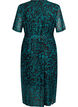 Printed wrap midi dress, Black Green AOP, Packshot image number 1
