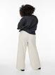 Loose trousers with high waist and pockets, Vanilla, Model image number 1