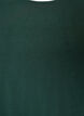 Short-sleeved woven blouse with round neck, Green, Packshot image number 2