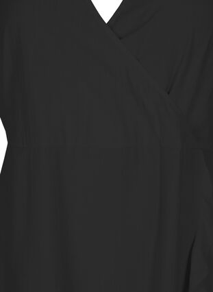 Batwing-sleeved midi dress, Black, Packshot image number 2