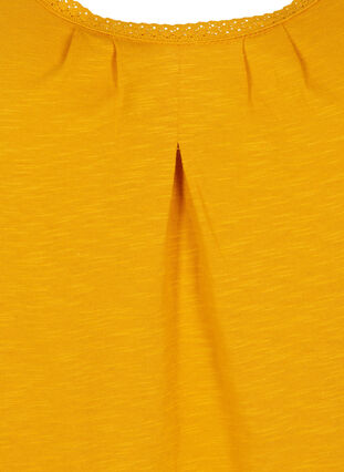 Top with lace trim, Golden Yellow, Packshot image number 2