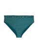 Striped tai bikini briefs with ruched edge, Green, Packshot image number 0