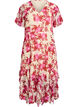 Floral chiffon dress with ruffle details and a V-neck, 9990, Packshot image number 0