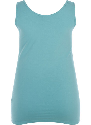 Basic vest top, Dusty Turquoise, Packshot image number 1